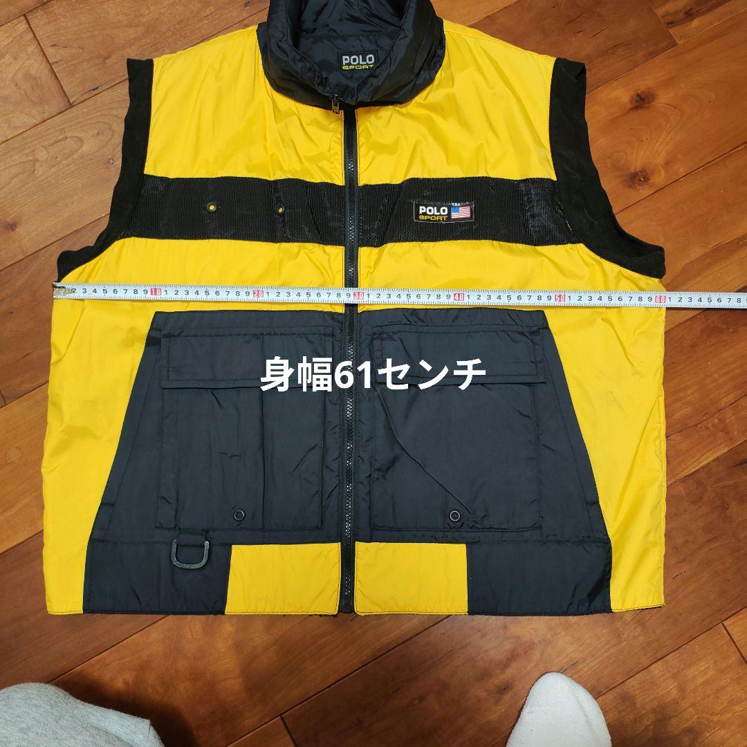 激レア 90s POLO SPORT リバーシブル ダウンベスト 中綿 M