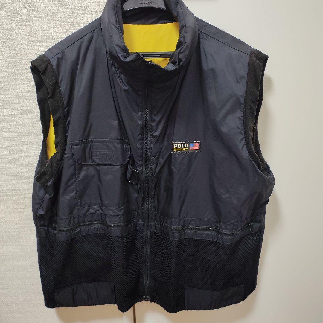 激レア 90s POLO SPORT リバーシブル ダウンベスト 中綿 M