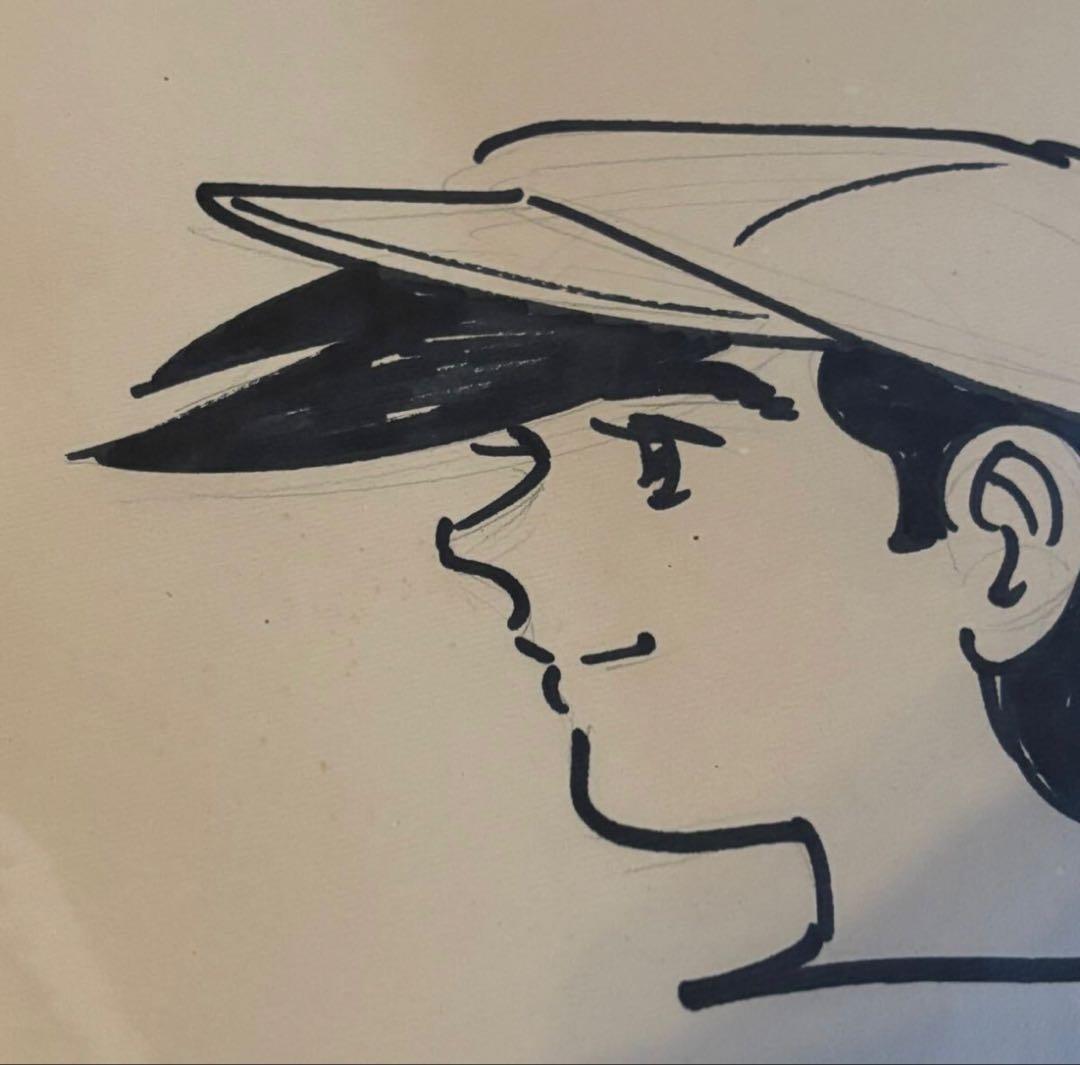 【超希少】ちばてつや 直筆サイン色紙「あしたのジョー」1970年代 当時物