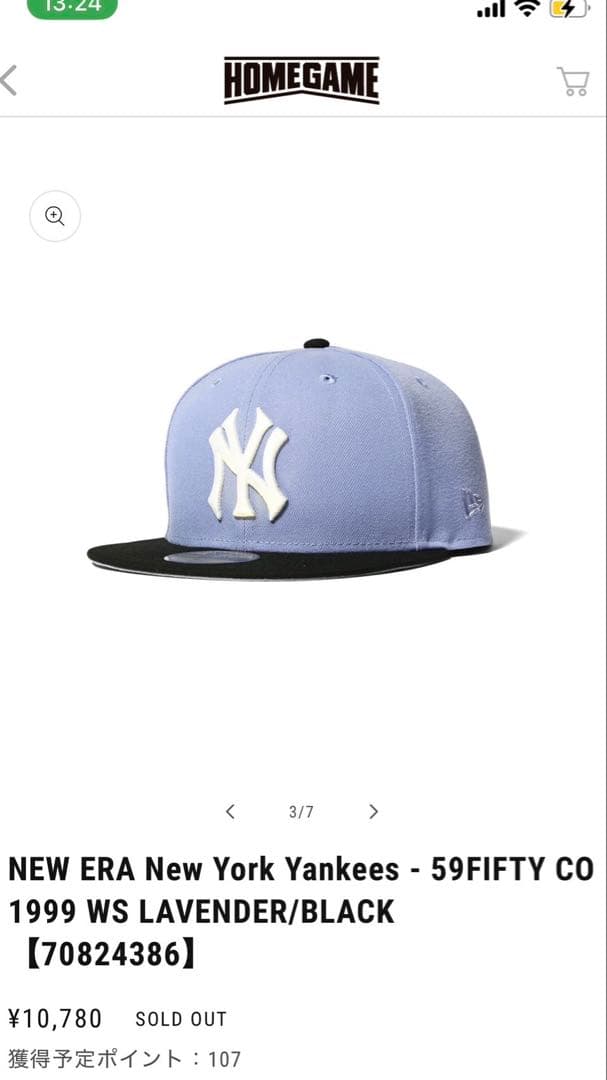 New York Yankees 59FIFTY 1999 WS キャップ