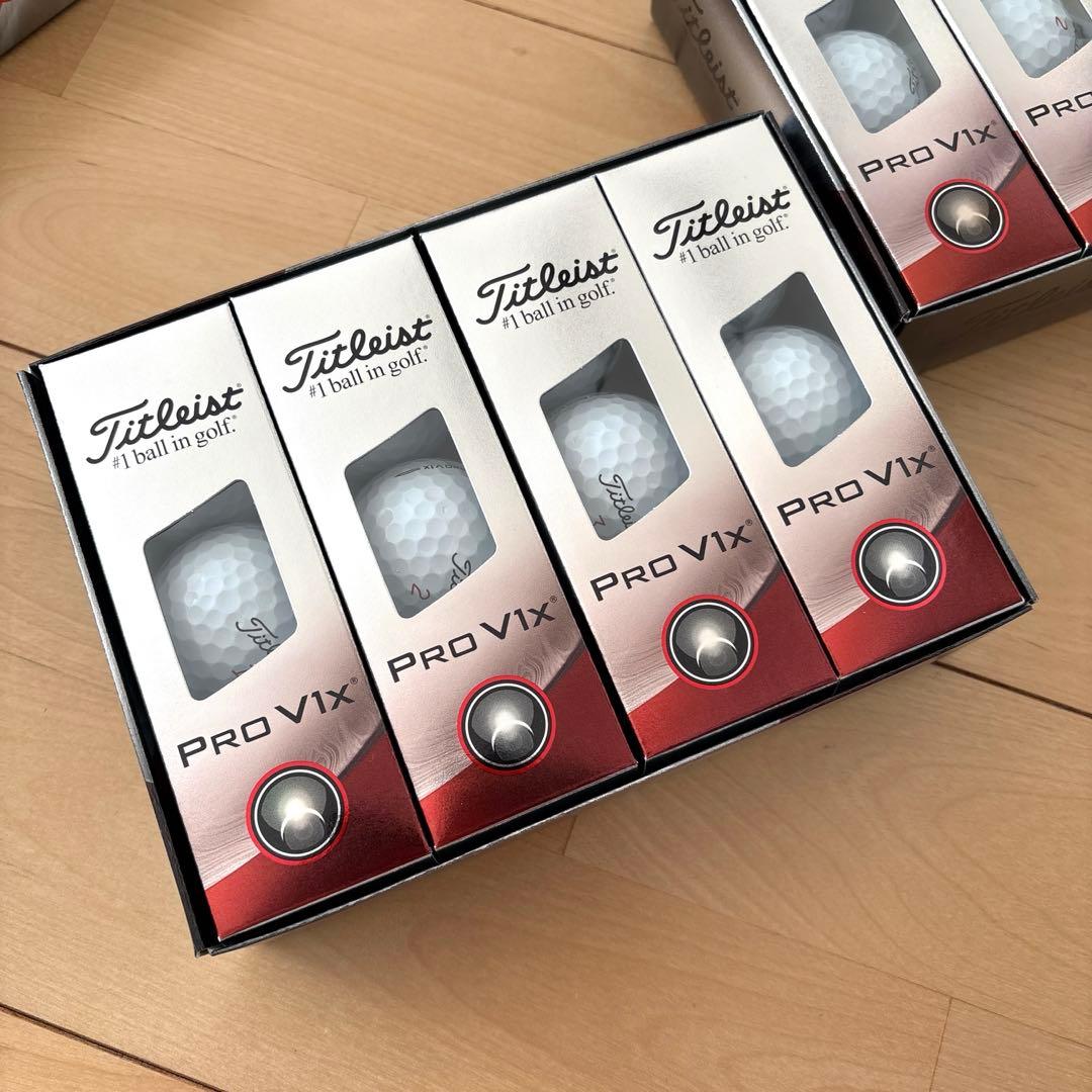 【最終価格】タイトリスト PRO V1x ローナンバー 白 2ダース 箱入