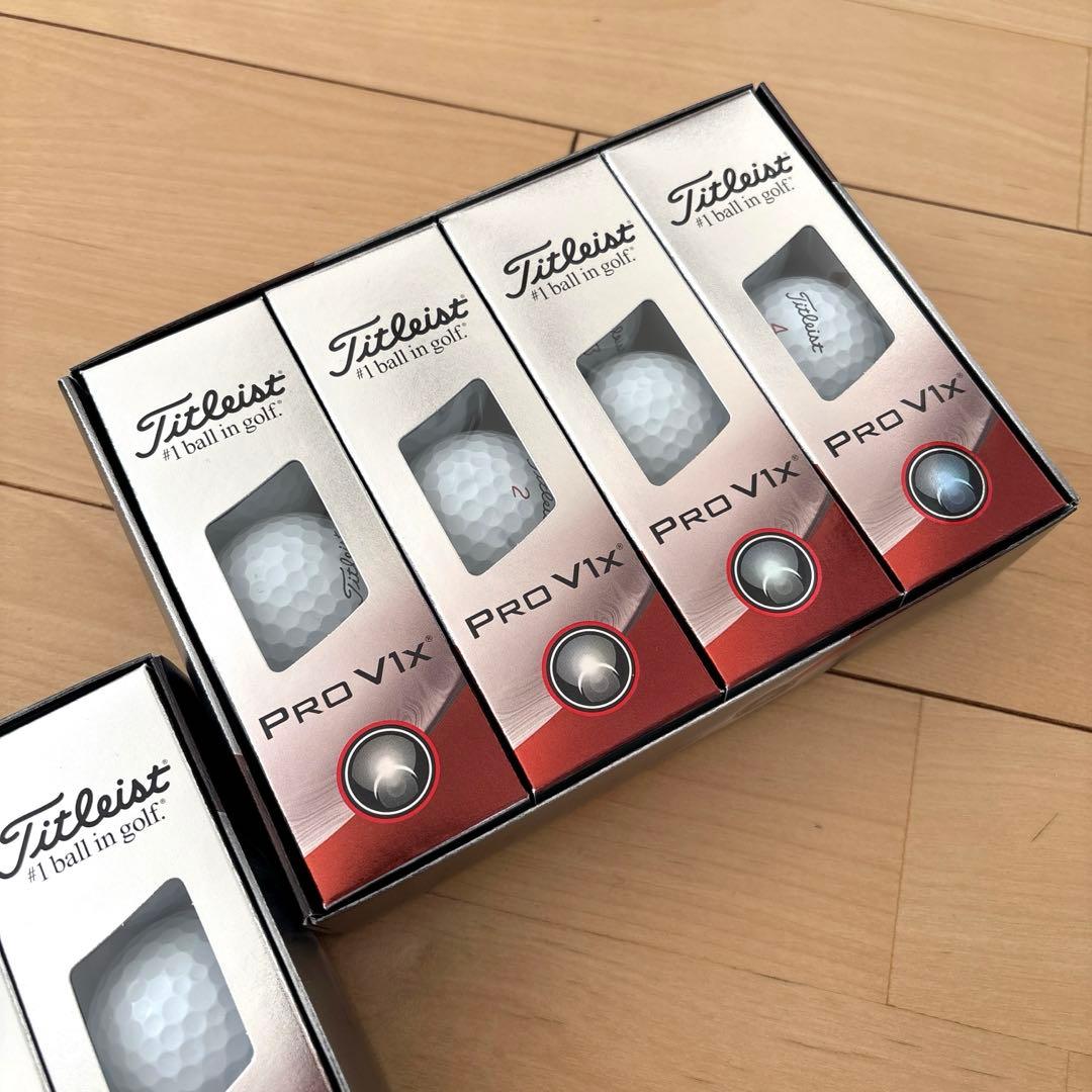 【最終価格】タイトリスト PRO V1x ローナンバー 白 2ダース 箱入