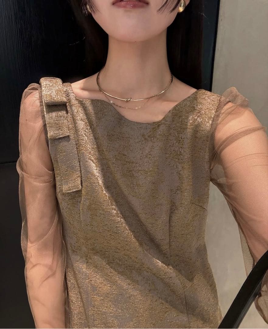 オケージョンドレス ブラウン LERURE Dorry Doll lerure