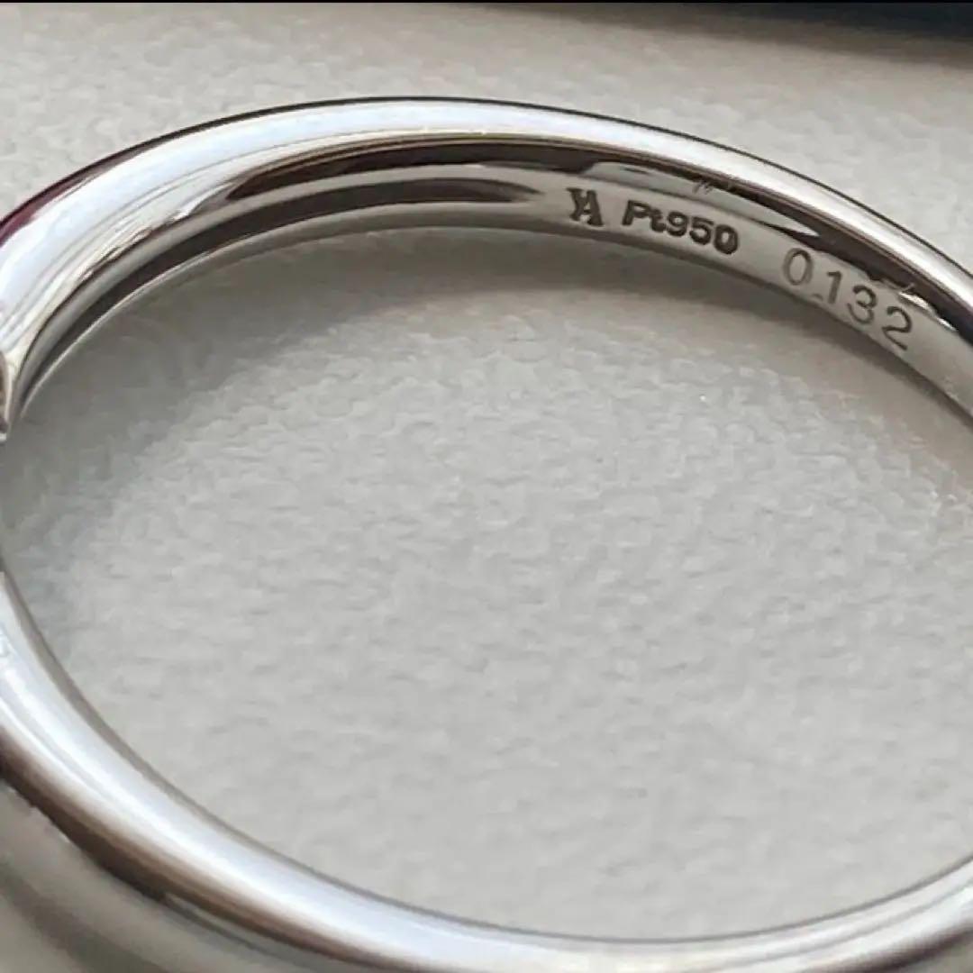 ヴァンドーム青山 ダイヤリング プラチナ950 極美品