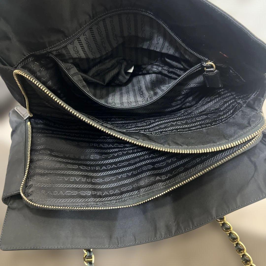PRADA プラダ　ナイロン　チェーンショルダー