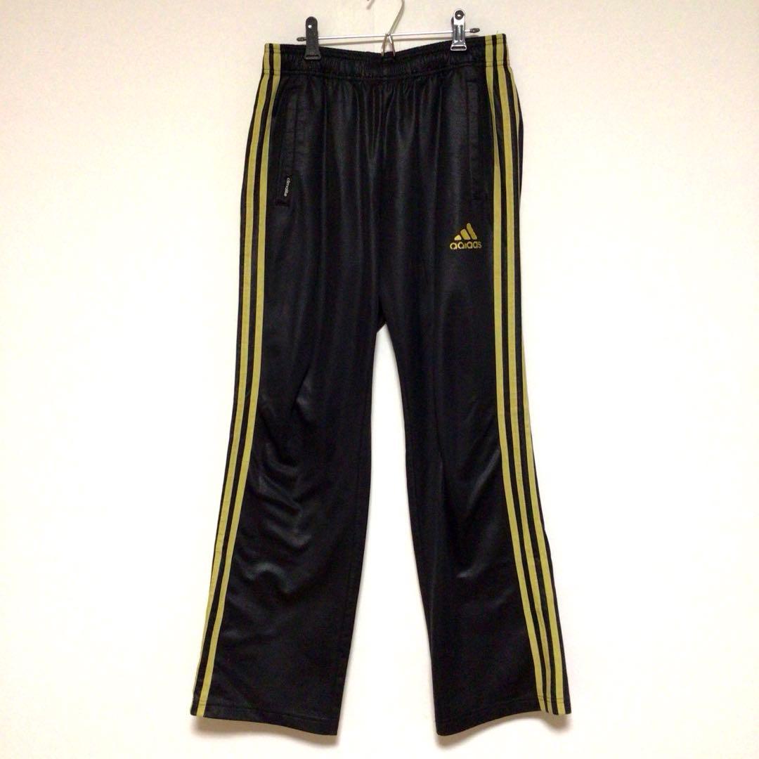 adidas セットアップジャージ 上下セット 黒金 M