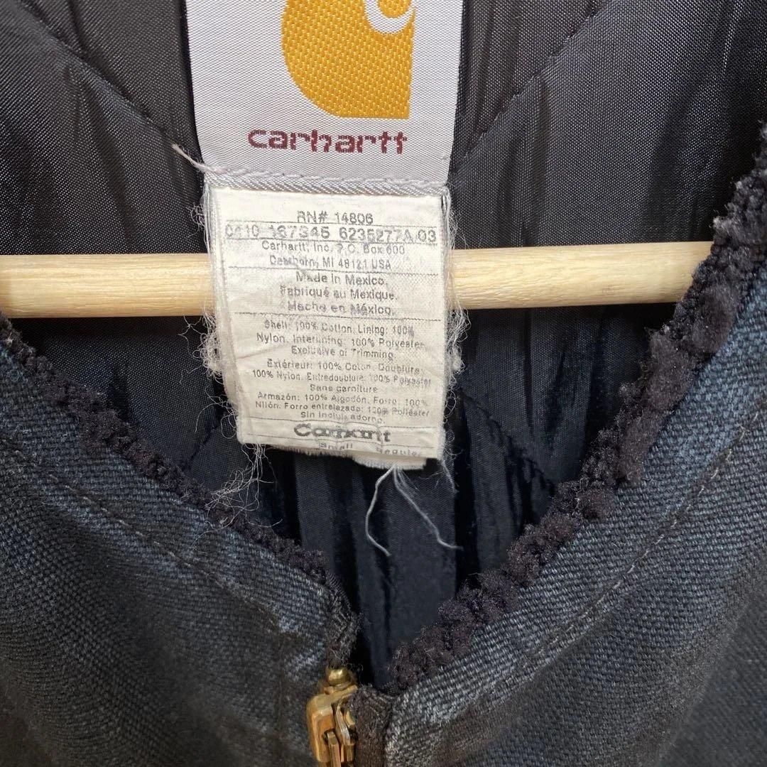 Carhartt duck vest メキシコ製V01BLK S-Rサイズ