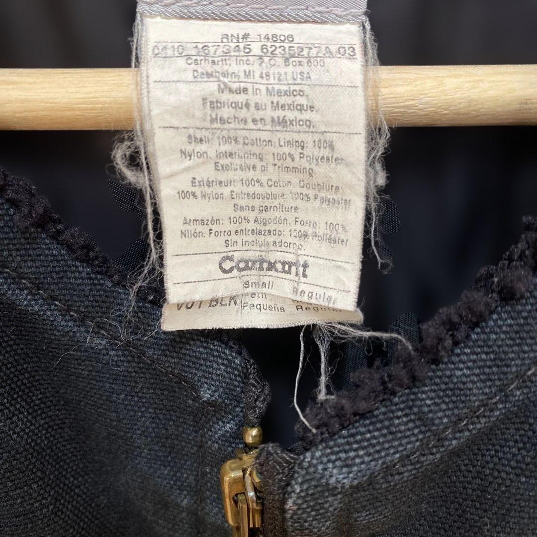 Carhartt duck vest メキシコ製V01BLK S-Rサイズ