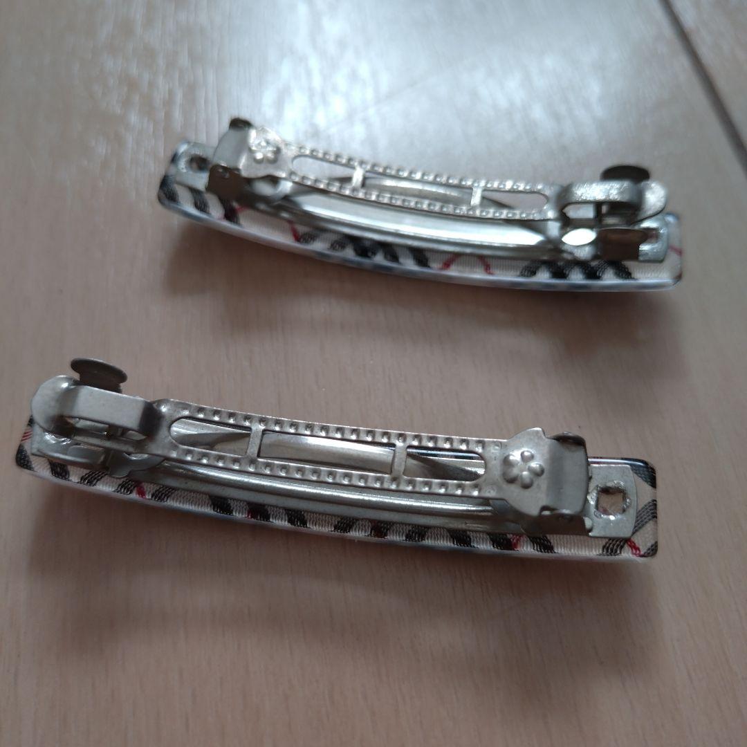 BURBERRY バレッタ ヘアクリップ 2個セット