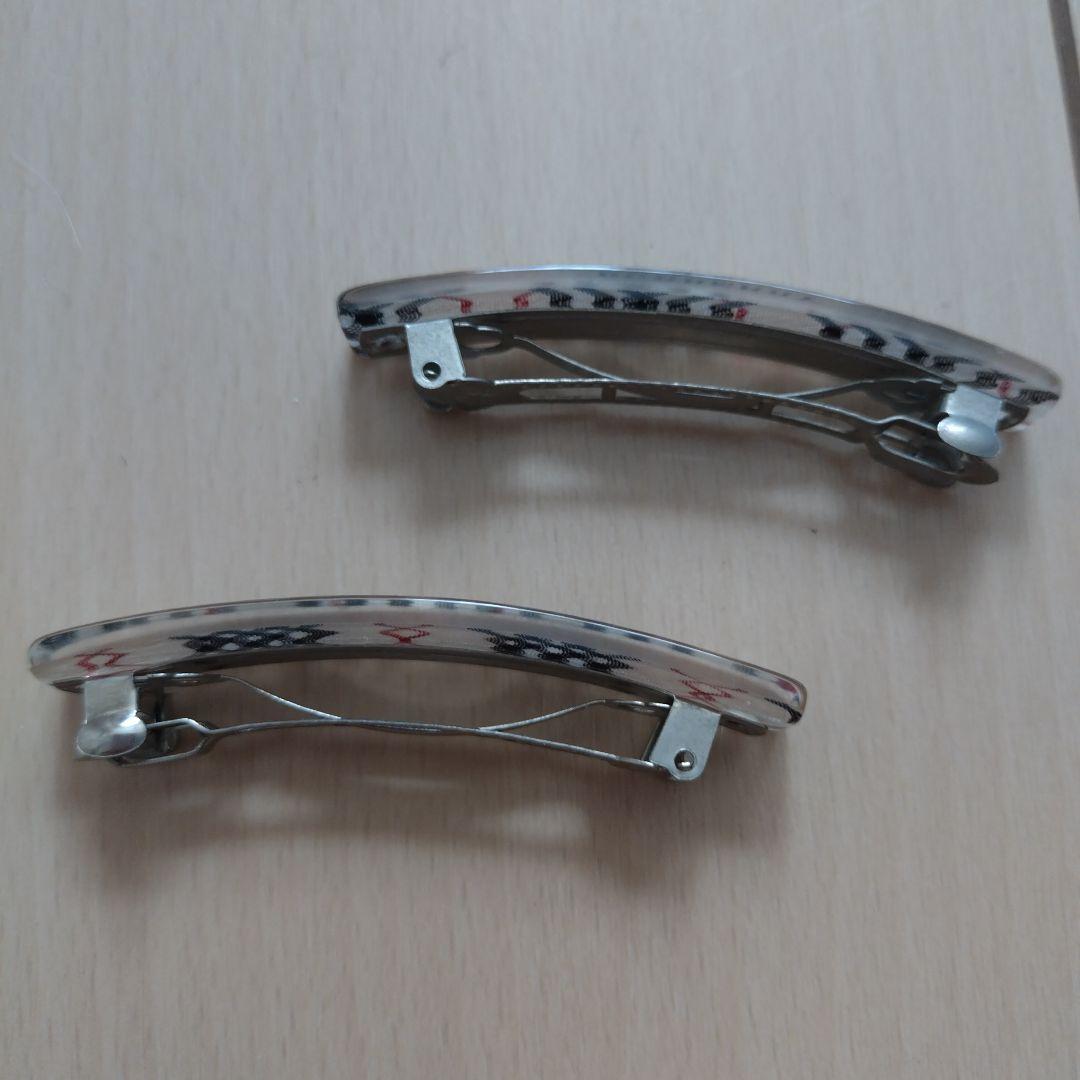 BURBERRY バレッタ ヘアクリップ 2個セット