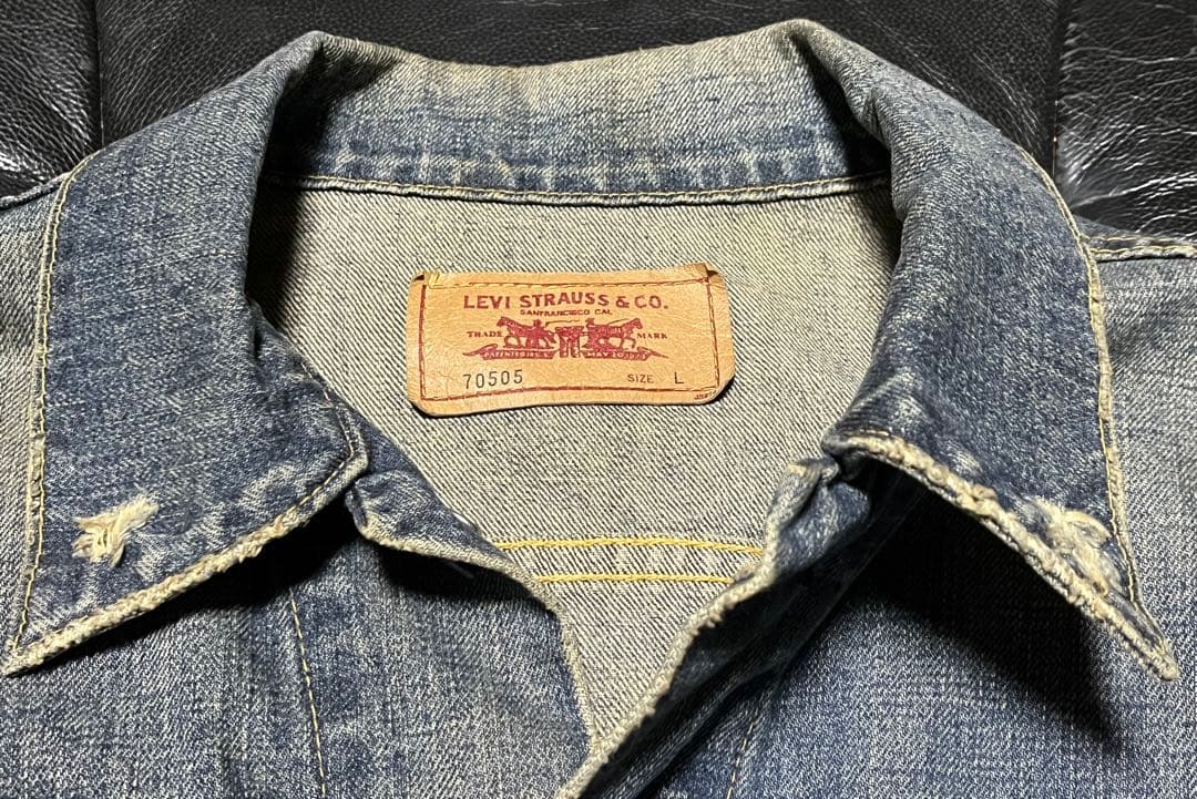 Levi’s 70505 デニムジャケット L ウォッシュ加工モデル