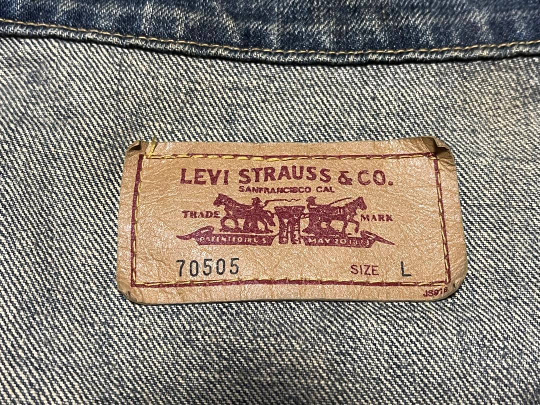 Levi’s 70505 デニムジャケット L ウォッシュ加工モデル