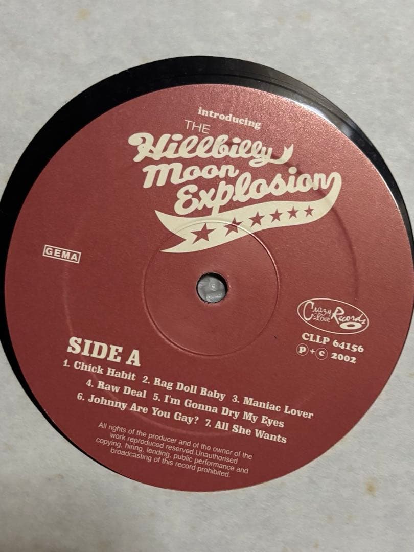 オリジナル盤THE HILLBILLY MOON EXPLOSION ロカビリー