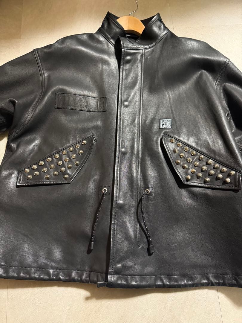 blackmeans×FLAGSTUFF スタッズ付きレザージャケット