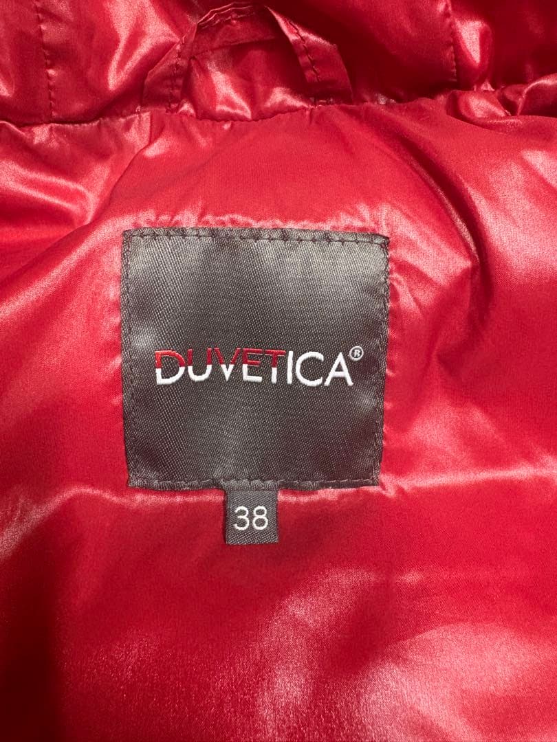 に*き様 DUVETICA ダウンベスト レッド Y2K ファー脱着可能