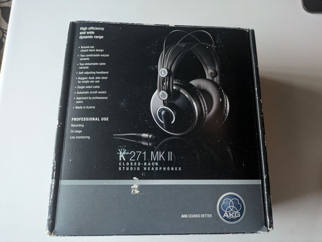 AKG K271 MKII　モニターヘッドホン　密閉型