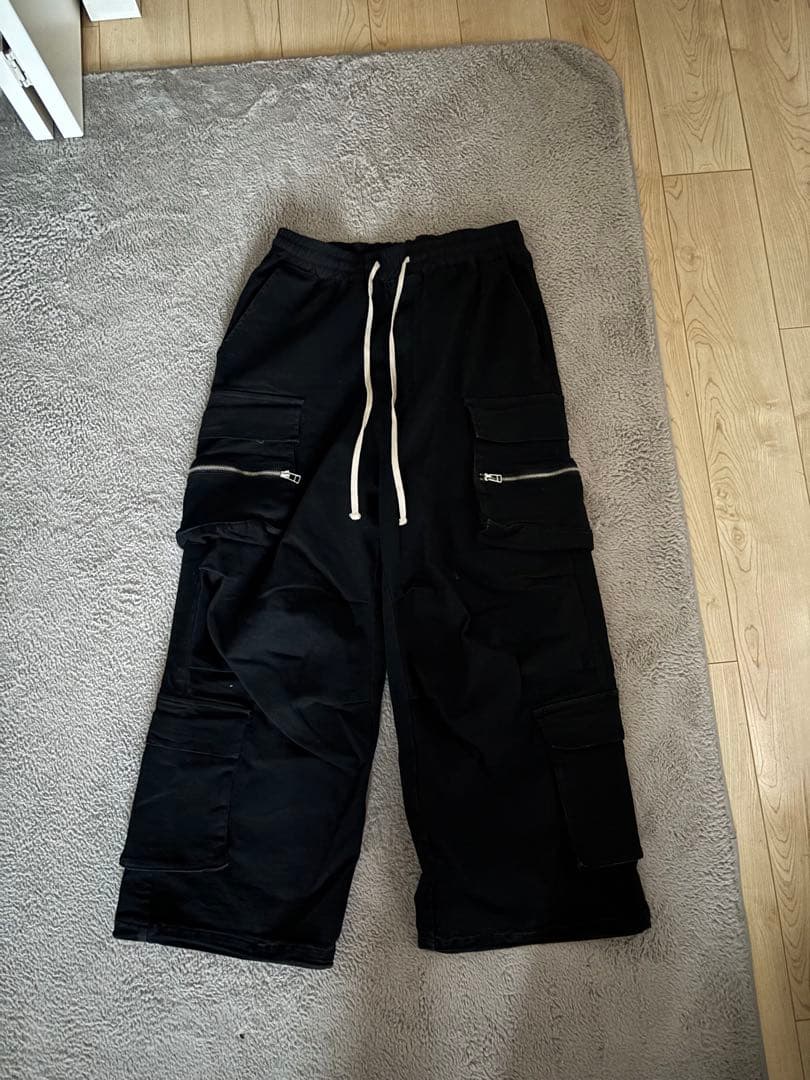 Danke Schön. ブラックカーゴパンツ　 リックオウエンス似 32