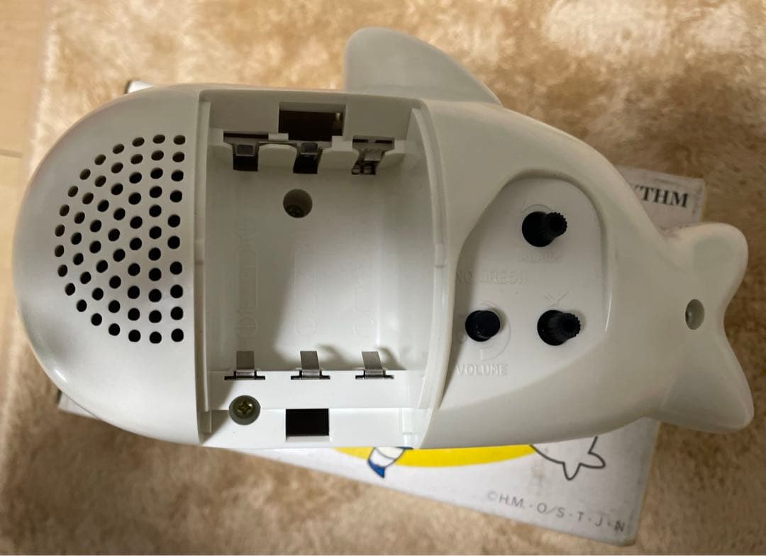 【未使用☆美品】少年アシベ　ゴマちゃん　目覚まし時計　からくり　置き時計