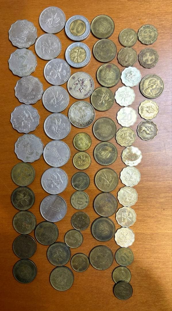 香港旧紙幣　硬貨　大量セット　香港紙幣　コレクション、鑑賞用