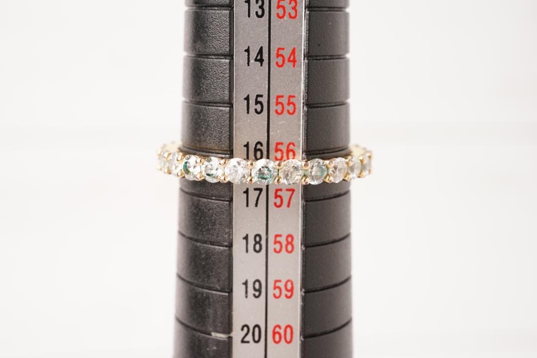 SWAROVSKI スワロフスキー リング58 ゴールド クリアストーン一面装飾