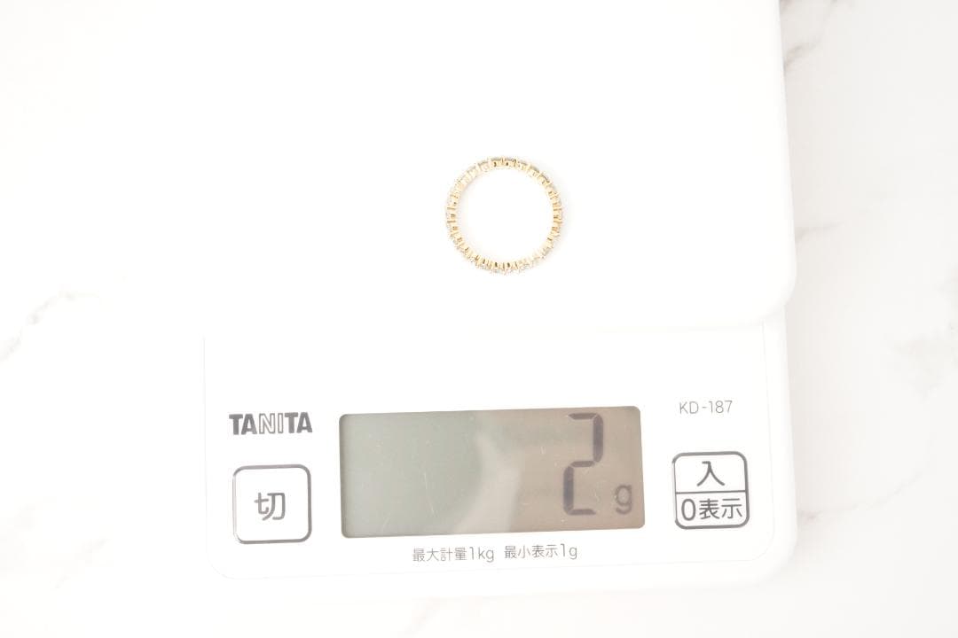 SWAROVSKI スワロフスキー リング58 ゴールド クリアストーン一面装飾