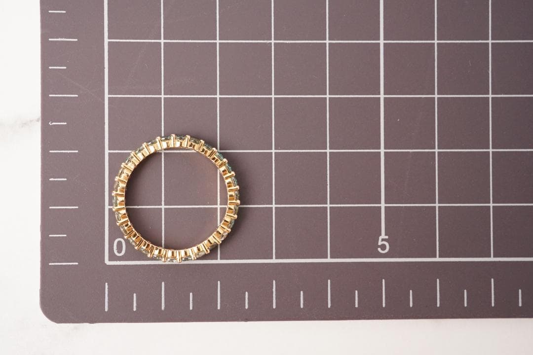 SWAROVSKI スワロフスキー リング58 ゴールド クリアストーン一面装飾