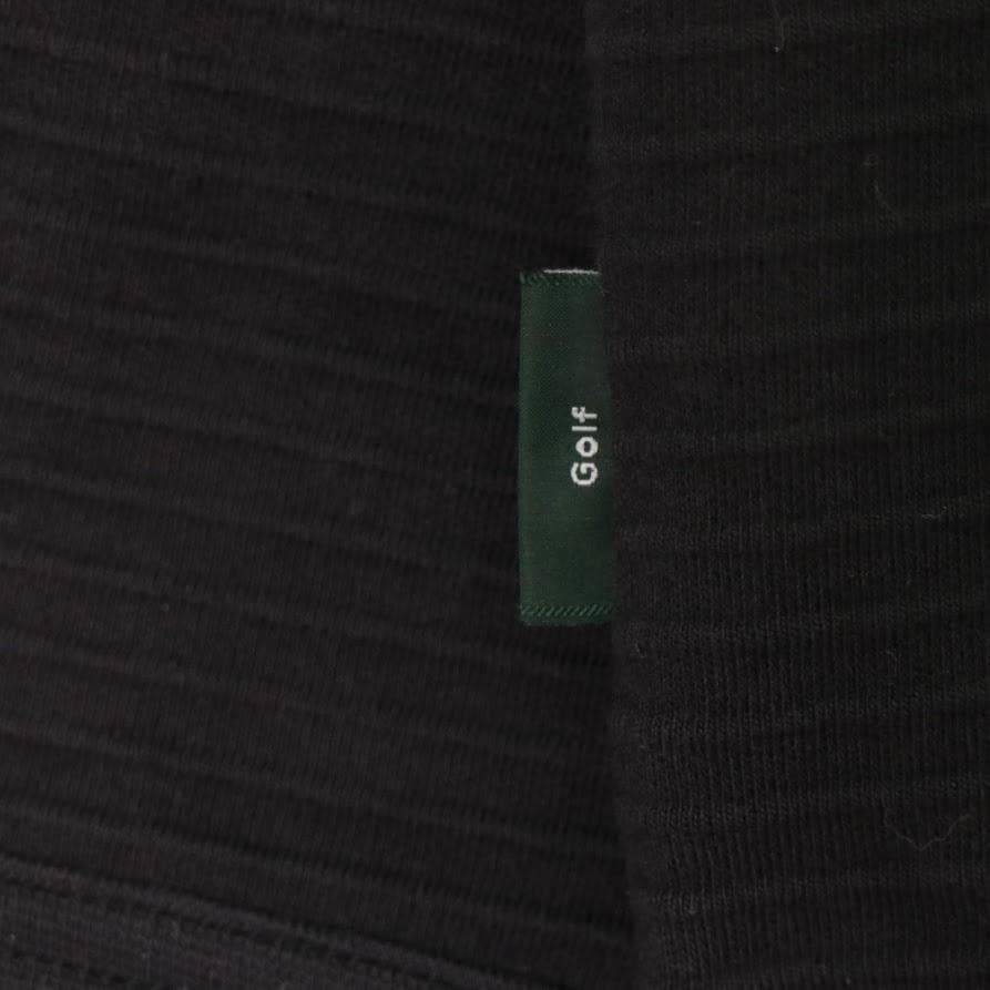 【美品】HUGO BOSS ゴルフウェア ロゴ刺繍 長袖Tシャツ 黒　L　メンズ