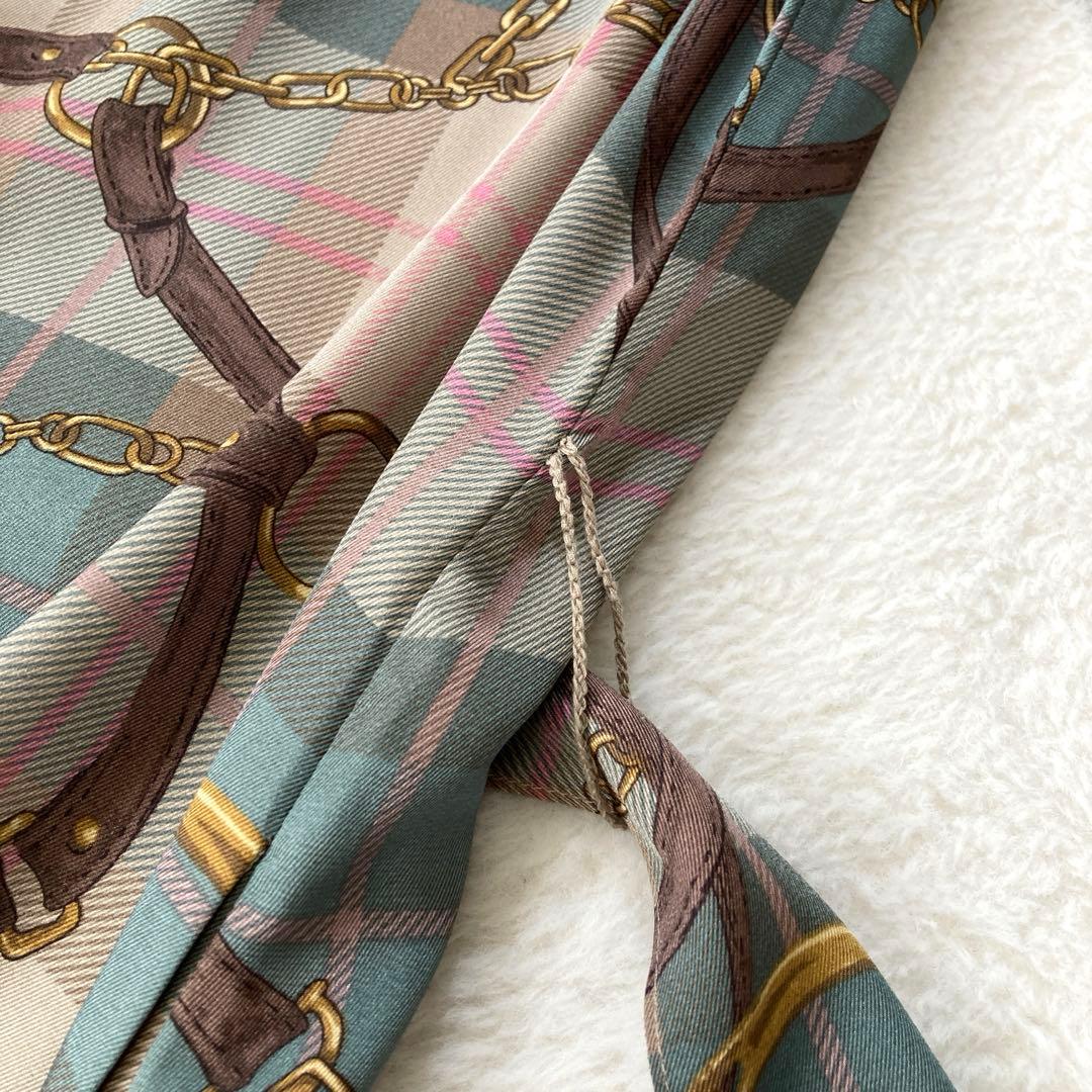 【新品タグ付】LAUREN RALPH LAUREN チェーン柄シャツワンピース