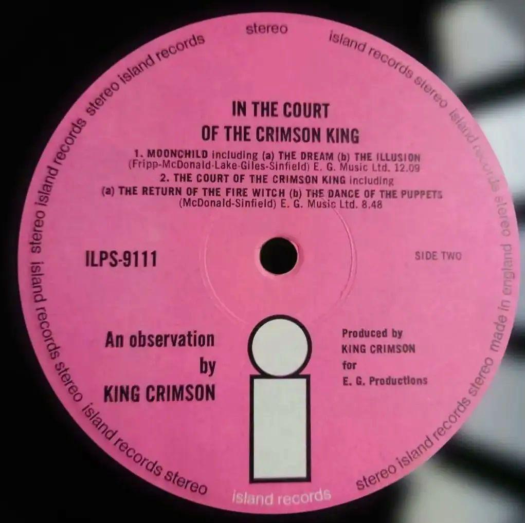 UK盤In the Court of the Crimson King