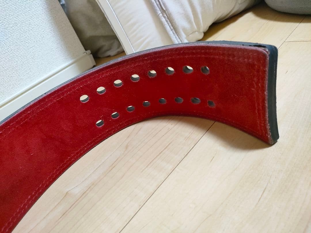SBD トレーニングパワーベルト 黒/赤 13mm Sサイズ