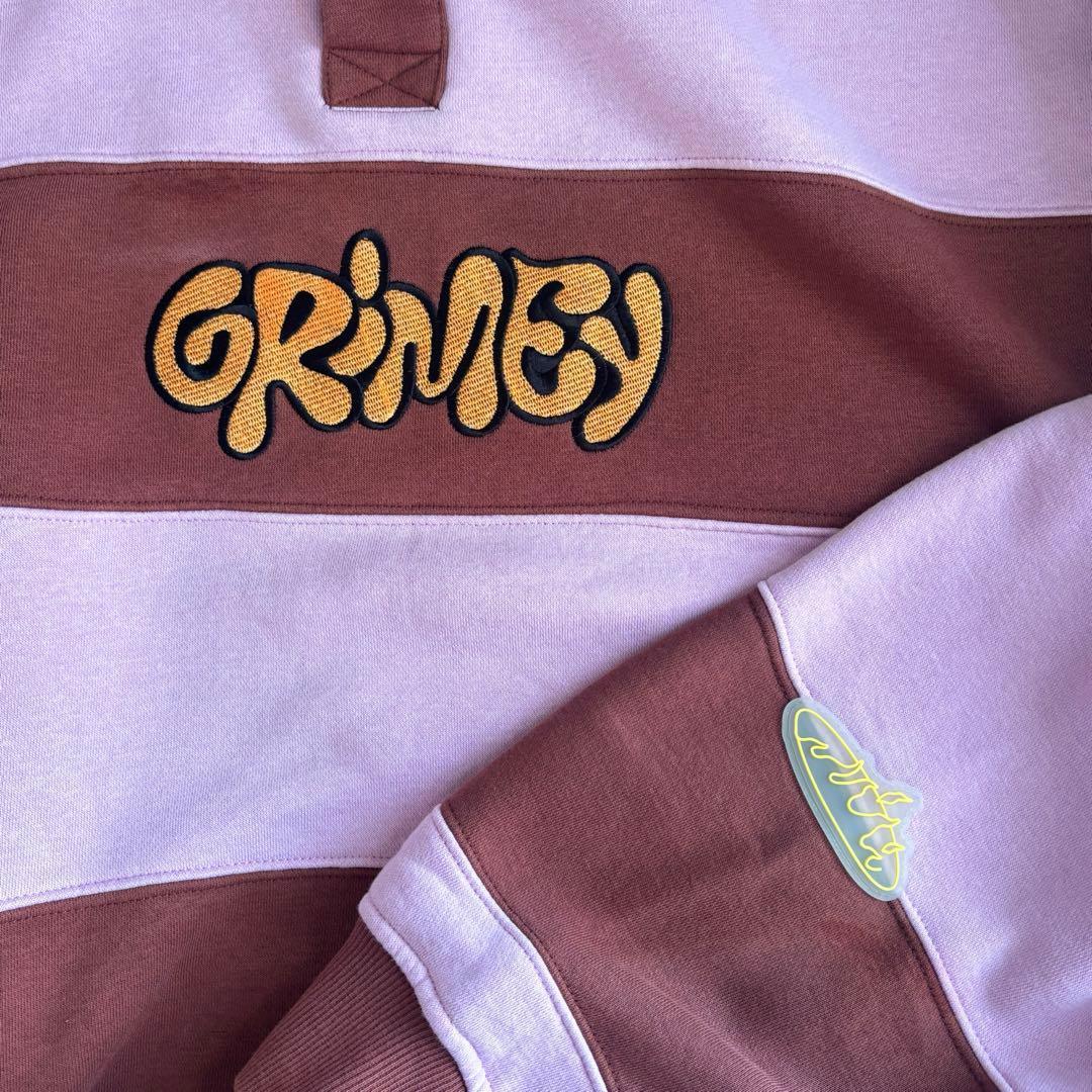 GRIMEY グライミー　ラガーシャツ　スウェット 希少　大きいサイズ　XL