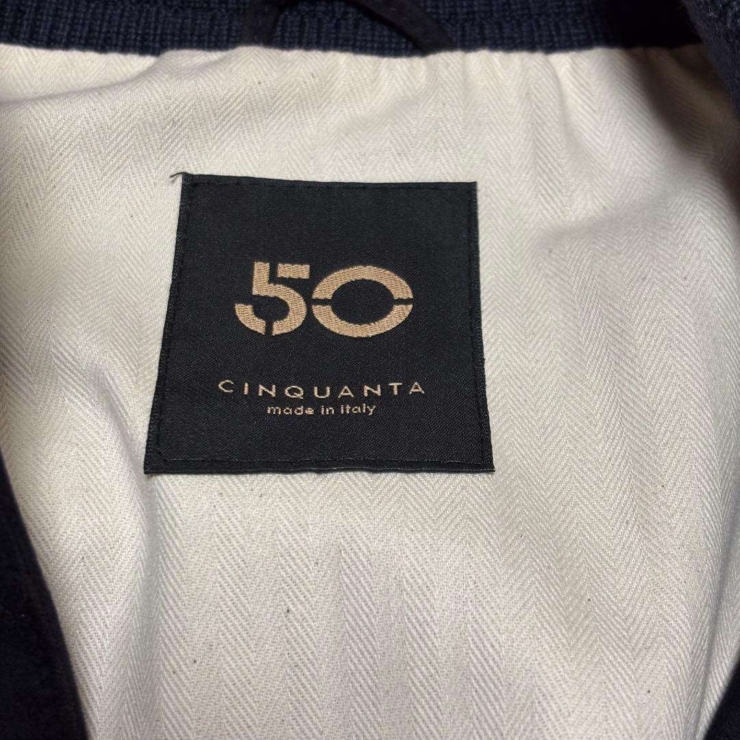48 CINQUANTA ネイビー スエードジャケット