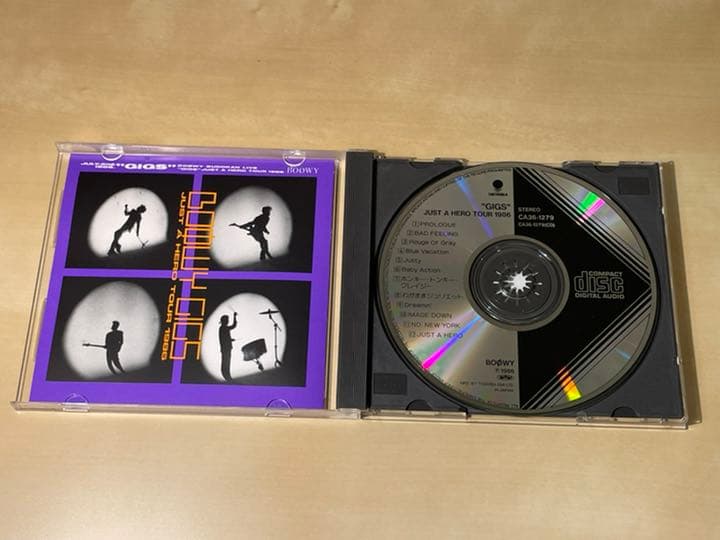 CDボックス版 BOOWY GIGS JUST A HERO TOUR 1986