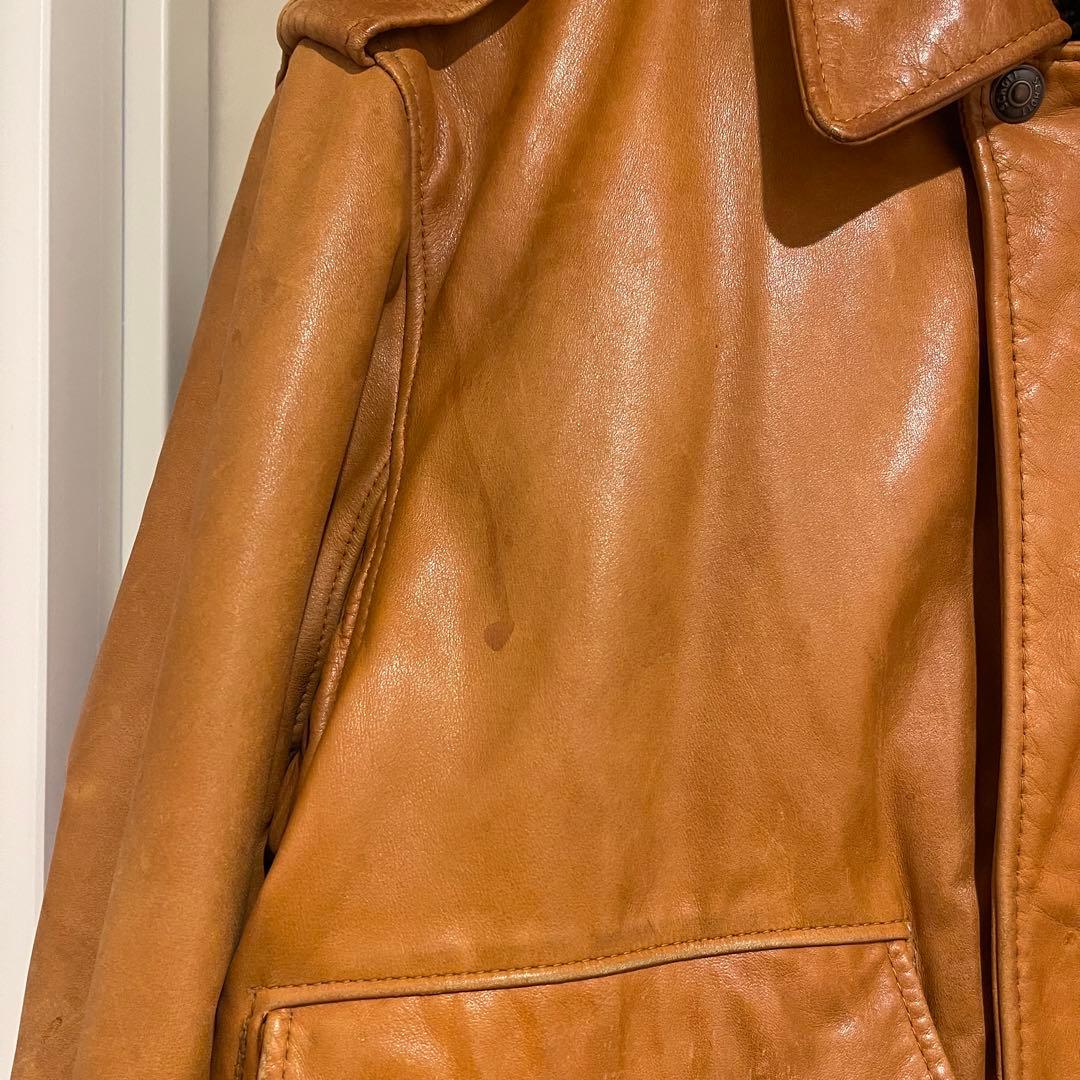 Schott ブラウン レザージャケット 40 G1 70s