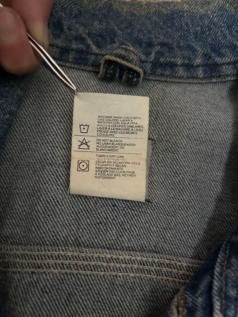 00s Carhartt USA製　カーハート デニムジャケット　希少　刺繍付
