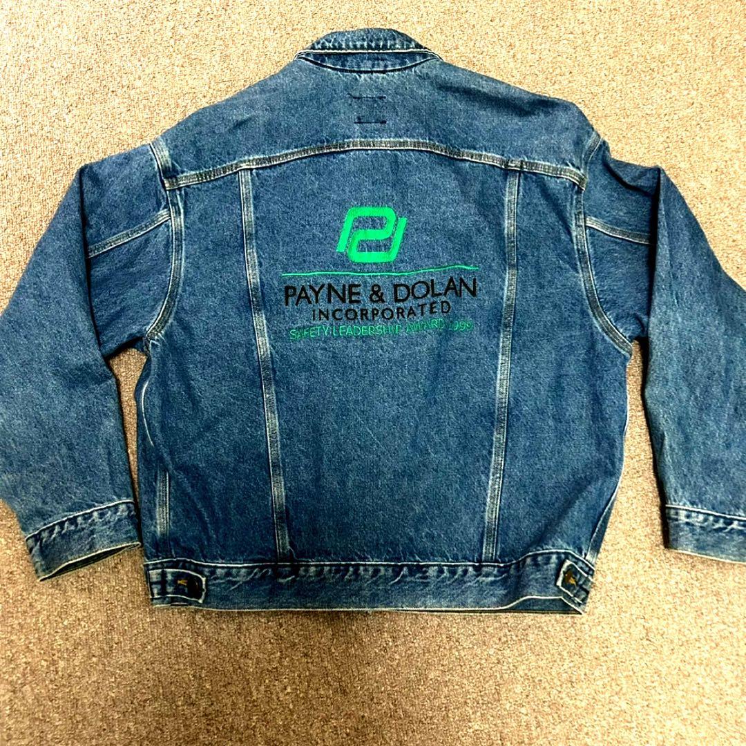 00s Carhartt USA製　カーハート デニムジャケット　希少　刺繍付