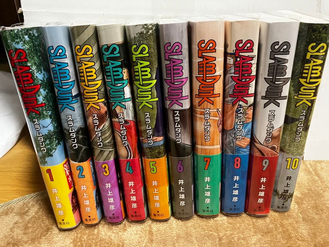 スラムダンク新装版全巻（1～20巻）セット 全巻帯付、透明ブックカバー付