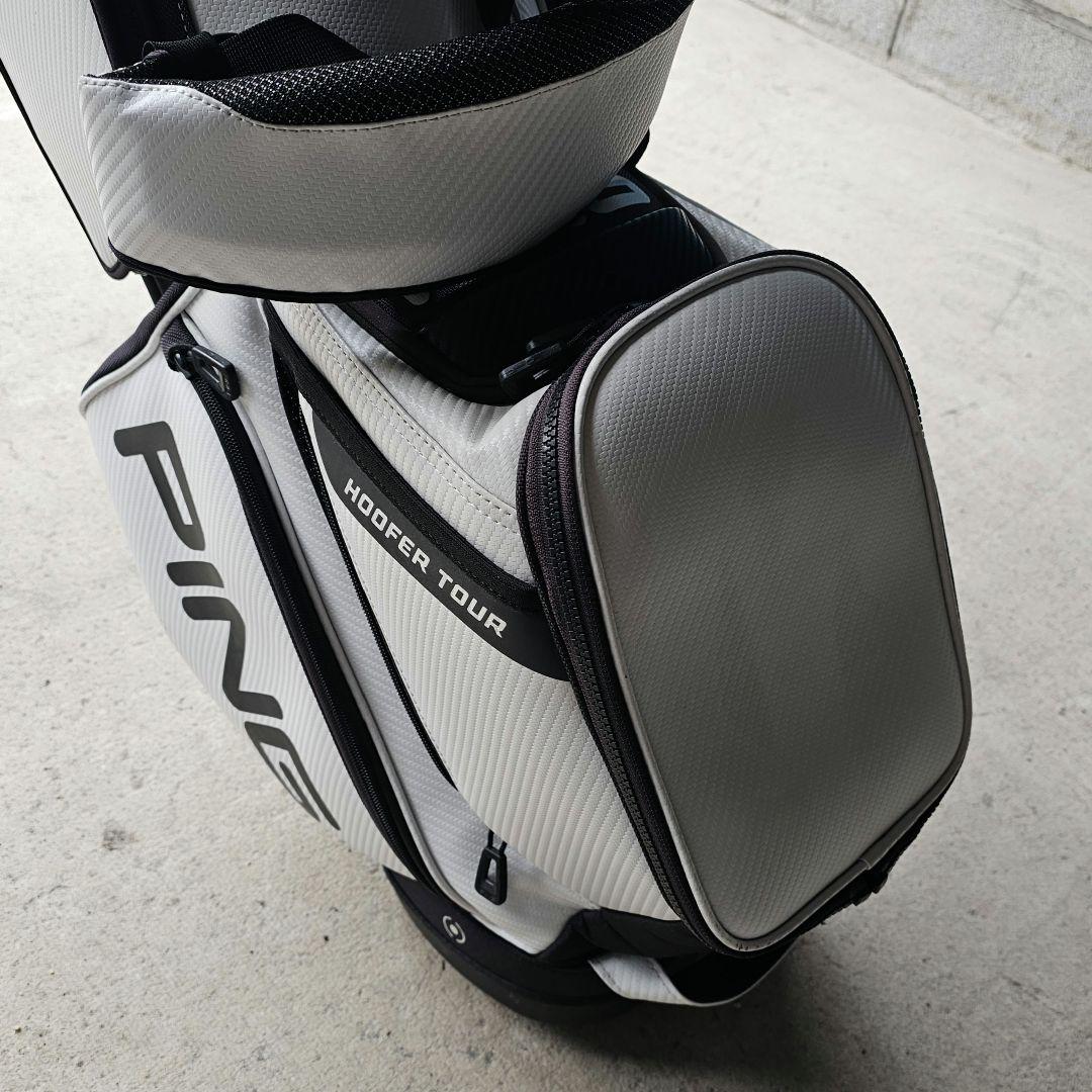 PING HOOPER TOUR キャディバッグ ホワイト9.５型