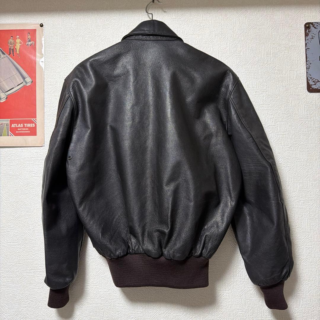 極上美品　L.L.BEAN a-2 ジャケット　ブラウン　36 ゴートレザーー