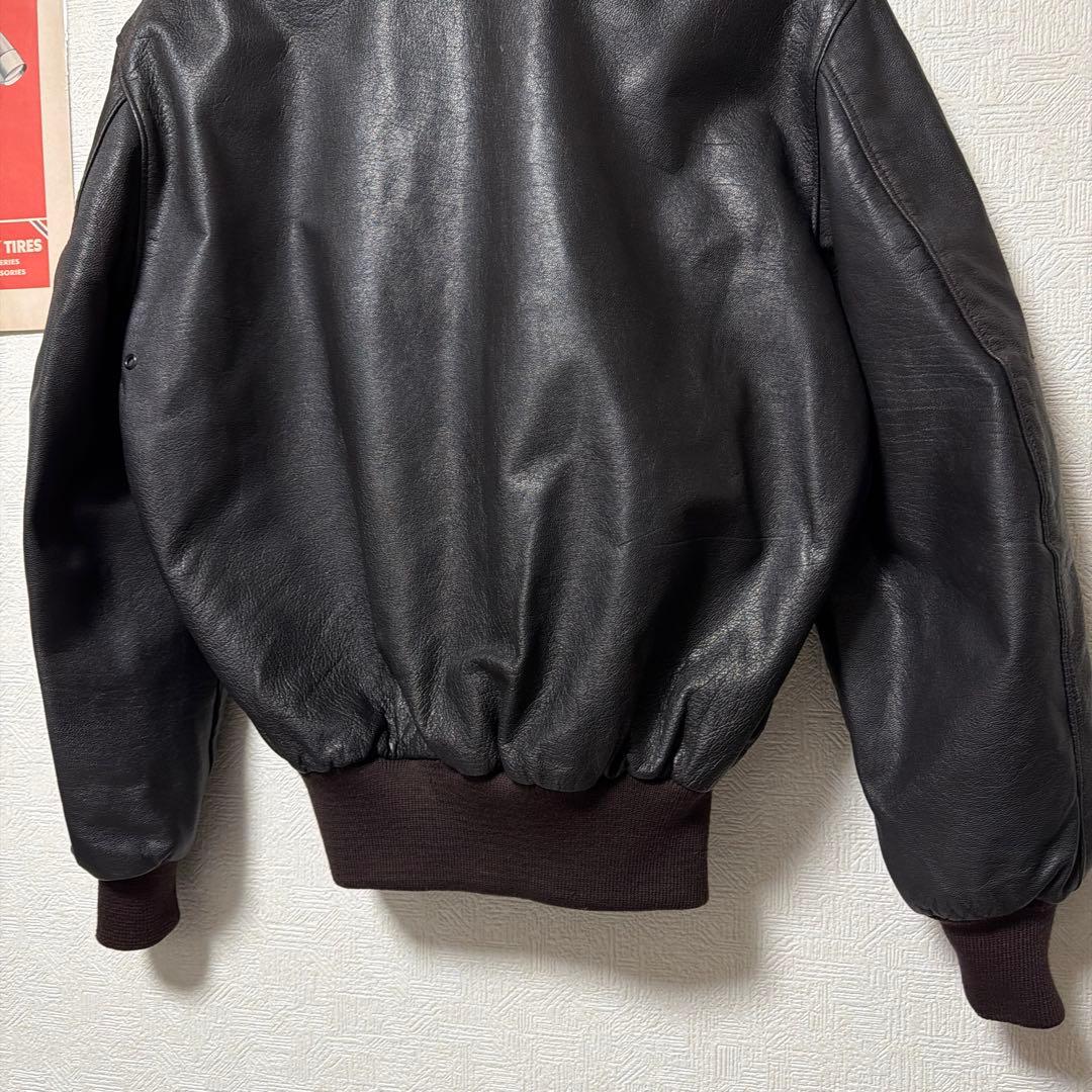 極上美品　L.L.BEAN a-2 ジャケット　ブラウン　36 ゴートレザーー