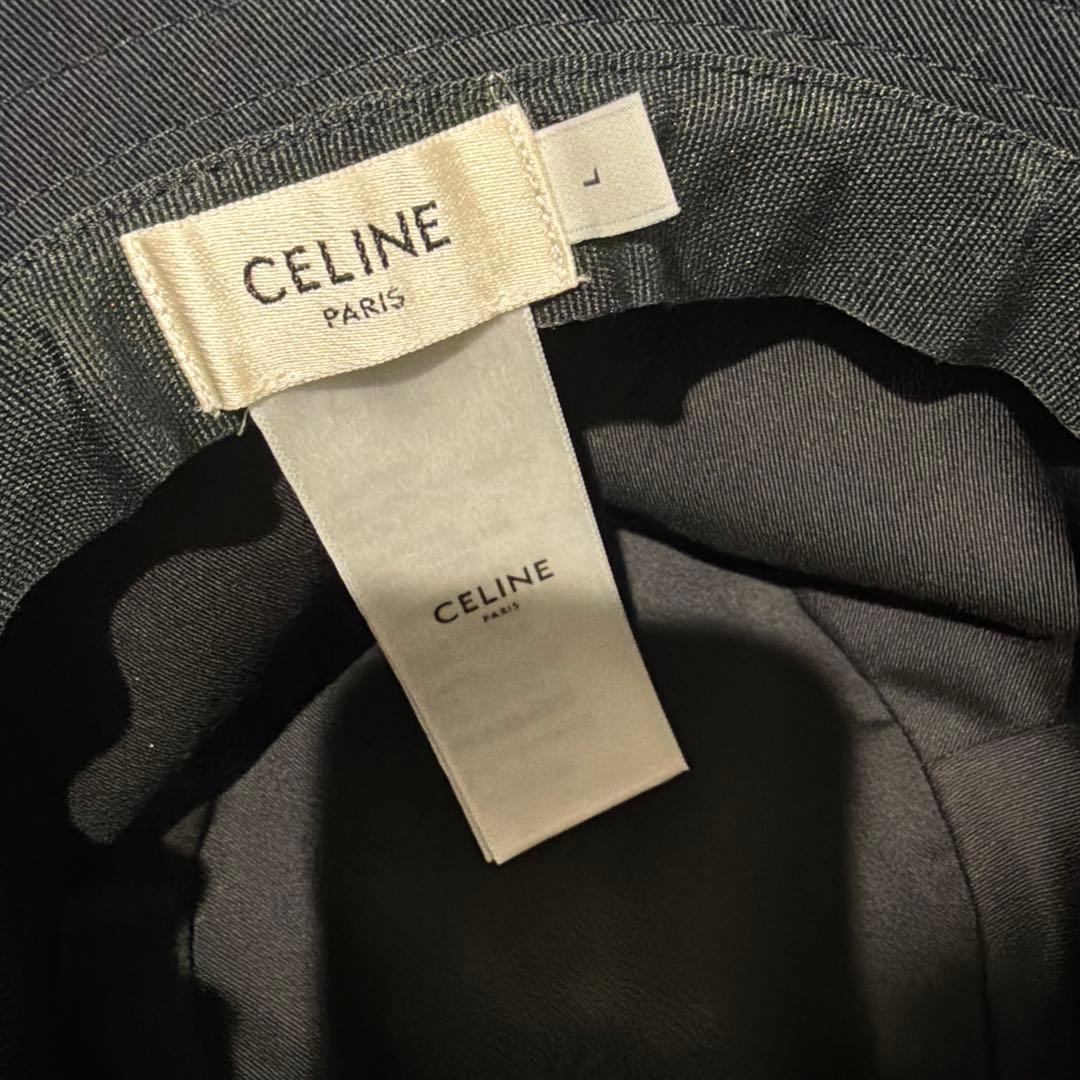 CELINE ブラック バケットハット L
