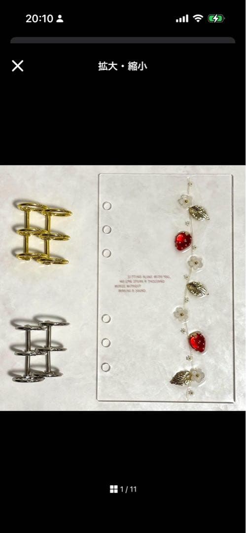 ✨milmil ✨アクリルレジンバインダー×2セット、裏表紙1枚