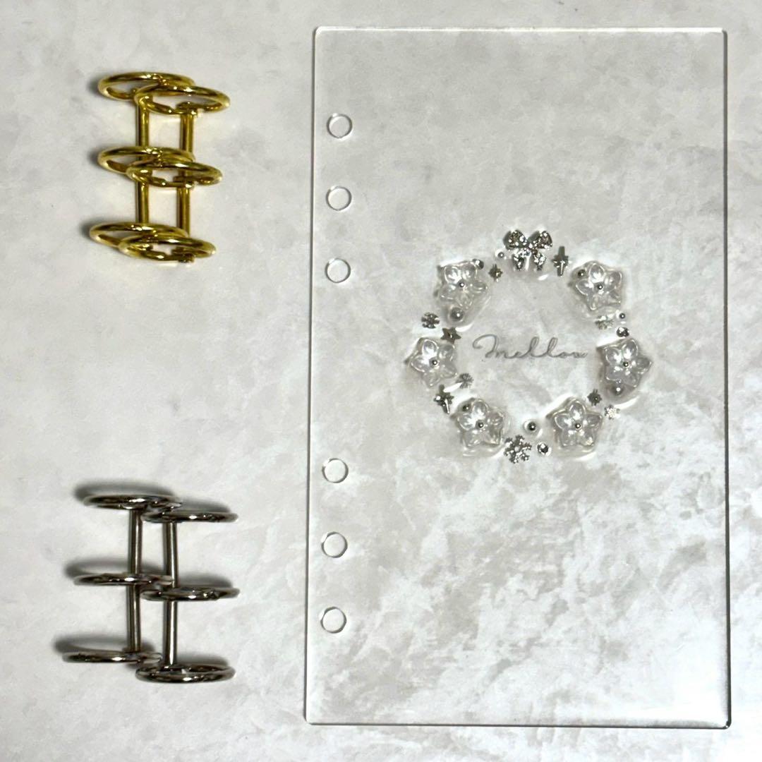 ✨milmil ✨アクリルレジンバインダー×2セット、裏表紙1枚