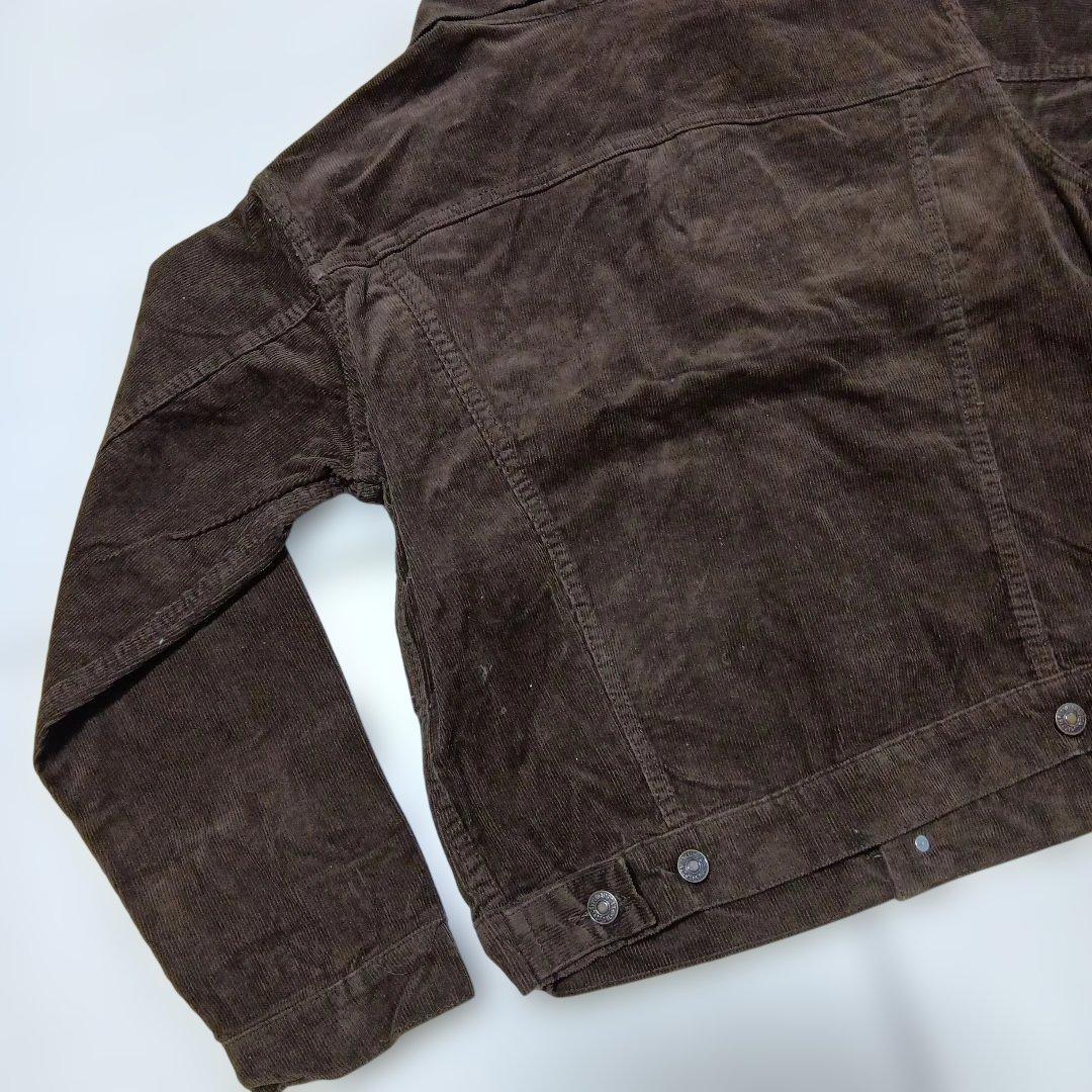 ●形が抜群に良い！USA製★茶★リーバイス★Levis★コーデュロイジャケット