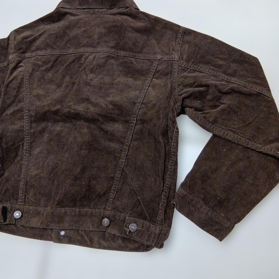 ●形が抜群に良い！USA製★茶★リーバイス★Levis★コーデュロイジャケット