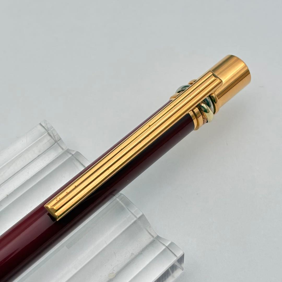 Cartier カルティエ トリニティボールペン ボルドーXゴールド