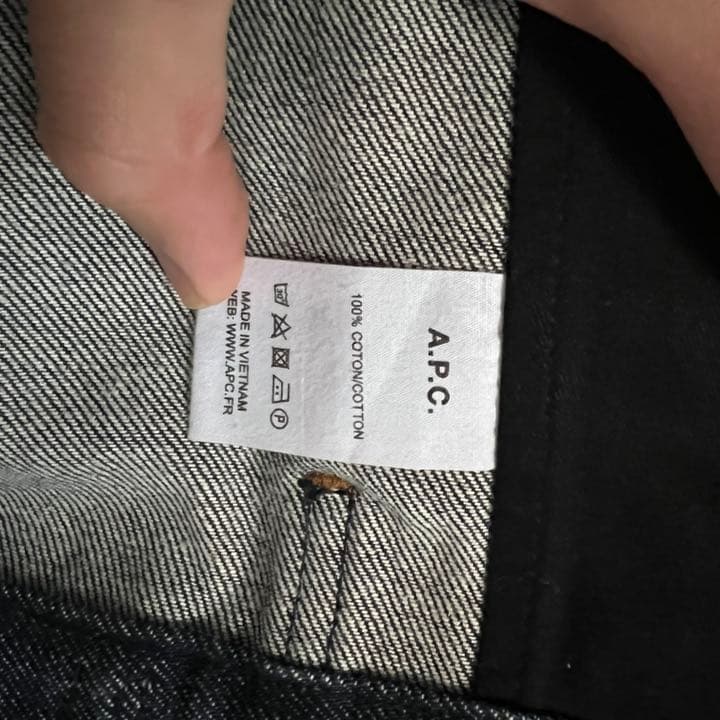 a.p.c デニムワークジャケット　インディゴ　xs