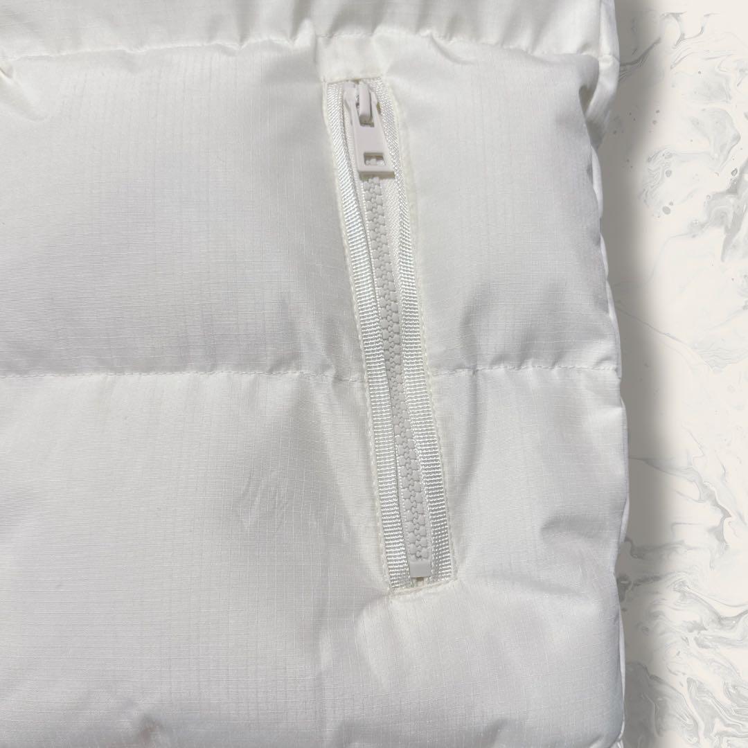 【未使用】 ZARA dnwr. フード付き 中綿 ダウン ベスト アイボリー