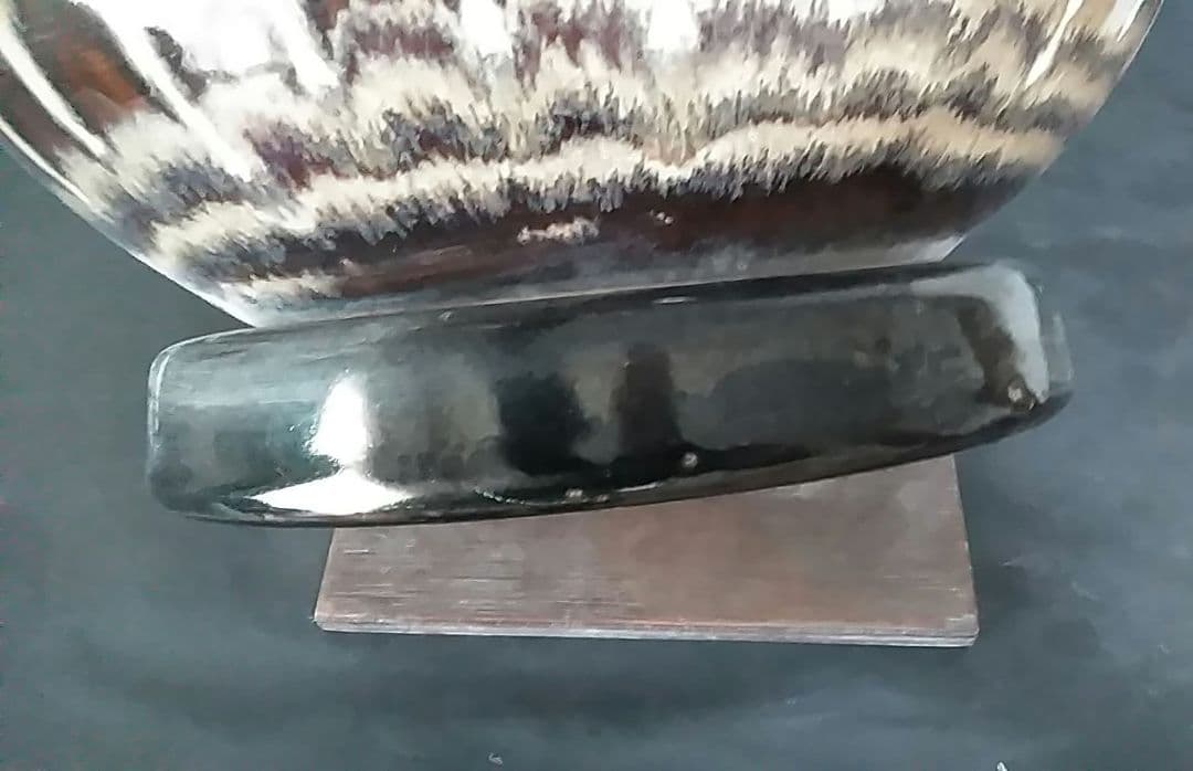 専用 火鉢　昭和時代物 台座付き