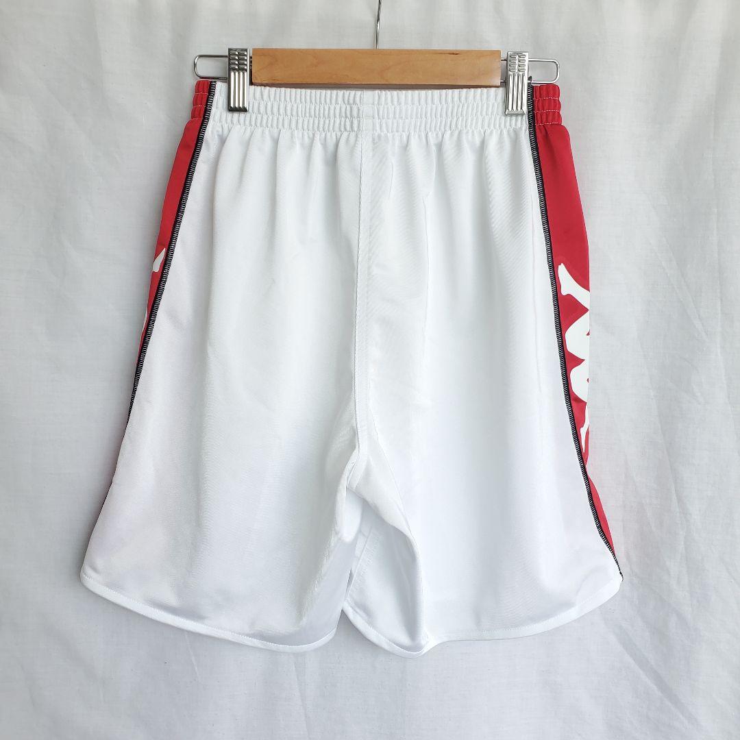 ｋａｐｐａ カッパ　ハーフパンツ　ラインパンツ　サッカー 赤 白 ウェア 短パン